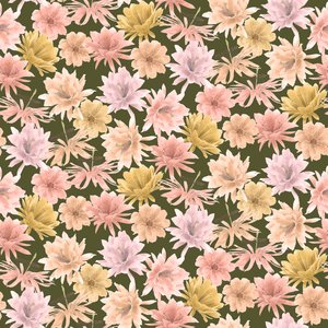 Mojave Desert Blooms-mønster, 2021 (grafittblyant og digital) av Stacy Hsu