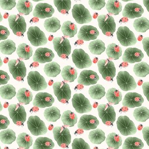 Nasturtium-koordinatmønster colorway 2, 2020 (grafittblyant og digital) av Stacy Hsu