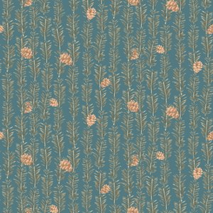 Western hemlock-mønster, 2021 (grafittblyant og digital) av Stacy Hsu