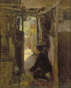 Ved hyttedøra av Stanhope Alexander Forbes