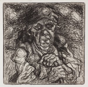 Gammel bondekvinne av Stanisław Osostowicz