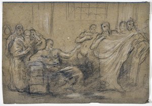 Ancient Scene Study (tegning) av Stanislas Torrents y de Amat