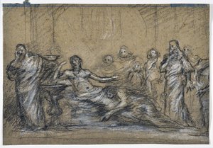 Ancient Scene Study (tegning) av Stanislas Torrents y de Amat
