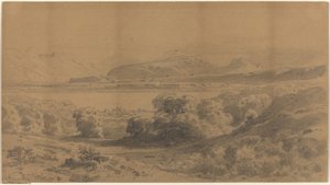 Panorama på en fjellsjø av Stanislaus Graf von Kalckreuth