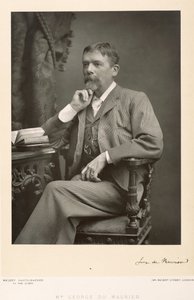 George du Maurier (1834-96), kunstner, tegneserieskaper og romanforfatter, portrettfotografi