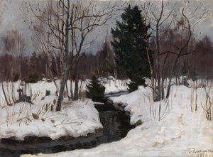 Tidlig vår, 1926 av Stanislav Julianovic Zukovskij
