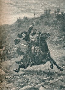 Siste anklage mot Viscount Dundee i slaget ved Killiecrankie, Skottland, 1689 1905