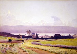 Innenfor Tiberius murer, ca. 1905 (akvarell på papir)