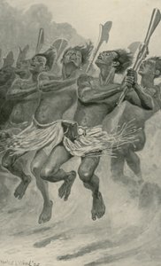 En Maori-krigsdans av Stanley L. Wood