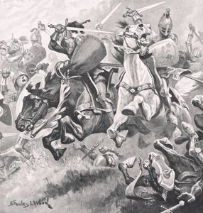 Slaget ved Shrewsbury, 21. juli 1403, illustrasjon fra 
