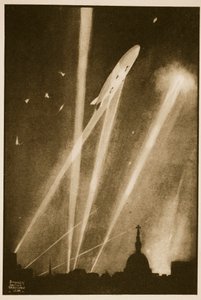 Zeppelin Raid on London, illustrasjon fra 