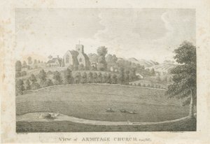 Armitage Church: gravering, nd [1762-1802] (trykk) av Stebbing Shaw
