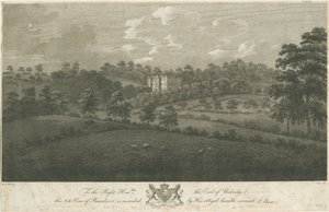 Beaudesert Hall and Park: stålgravering, nd [1762-1802] (trykk) av Stebbing Shaw