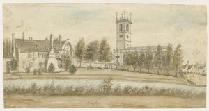 Burton-upon-Trent Abbey: akvarellmaleri, og [c 1795] (maleri)