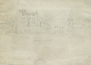 Caverswall Castle: blyanttegning, nd [c 1800] (tegning) av Stebbing Shaw