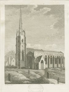 Clifton Campville Church: gravering, nd [c 1790] (trykk) av Stebbing Shaw