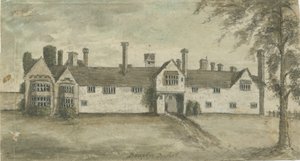 Drayton Bassett - "Drayton Manor": vannfargemaleri, nd [1789]