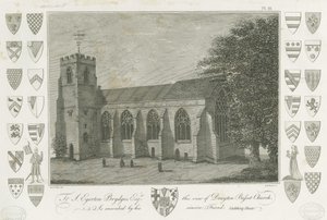 Drayton Bassett Church: gravering, nd [1762-1802] (trykk) av Stebbing Shaw