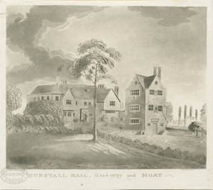 Dunstall Hall: akvatintgravering, nd [1762-1802] (trykk) av Stebbing Shaw