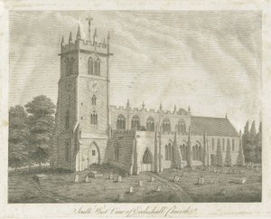 Ecclesall Church: gravering og [1700-tallet] (trykk) av Stebbing Shaw