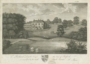 Freeford Hall: gravering, nd [1797] (trykk) av Stebbing Shaw
