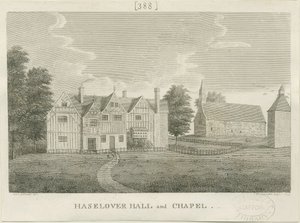 Haselour kapell: gravering av Stebbing Shaw
