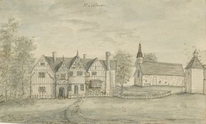 Haselour kapell: vannfargemaleri, nd [1797] av Stebbing Shaw