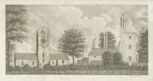 Lapley kirke: gravering av Stebbing Shaw