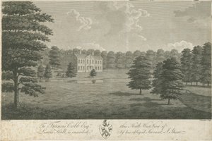Lysways Hall: gravering, nd [1762-1802] (trykk) av Stebbing Shaw