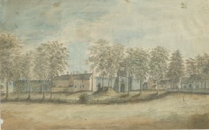 Rushall Castle/Hall: vannfargemaleri, nd [1791] av Stebbing Shaw