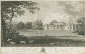 Shugborough Hall: gravering, nd [c 1802] (trykk) av Stebbing Shaw