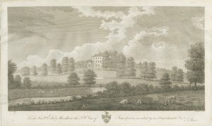 Somerford Hall: gravering, nd [1762-1802] (trykk) av Stebbing Shaw