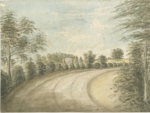 Statfold Hall: akvarellmaleri, nd [1762-1802] av Stebbing Shaw