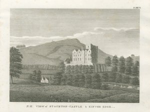Stourton Castle og Kinver Edge: gravering, nd [1799] (trykk) av Stebbing Shaw