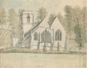 Tettenhall Church: akvarellmaleri, ndc 1794] av Stebbing Shaw
