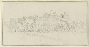 Tutbury Castle: blyanttegning, nd [1762-1802]