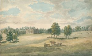 Weston-under-Lizard - Hall: vannfargemaleri, nd [1762-1802] av Stebbing Shaw