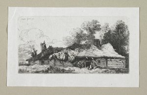 Landskap med polsk gård av Stefan Juliusz Norblin de la Gourdaine