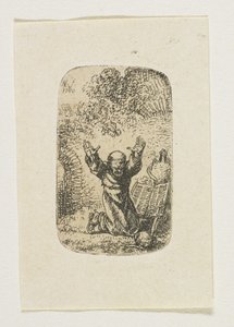 Munk i bønn av Stefan Juliusz Norblin de la Gourdaine