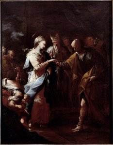 The Marriage of the Virgin (olje på lerret av Stefano Magnasco