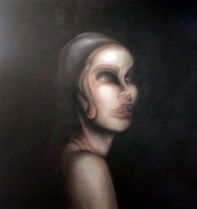 Surrealistisk kvinneportrett av Stefano Mazzolini