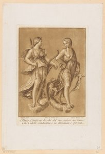 Diana og Callisto Plafondschilderingen van de Loggia di Galatea in de Villa Farnesina te Roma (serietittel)