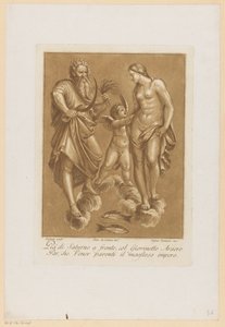 Saturnus, Venus forelsket Plafondschilderingen van de Loggia di Galatea in de Villa Farnesina te Roma (serietittel)