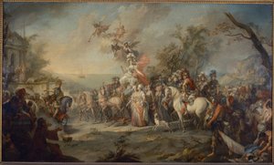 Allegori om Katarina den Stores seier over tyrkerne og tatarene av Stefano Torelli