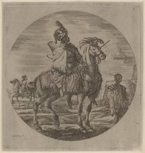 En svart rytter. av Stefano della Bella