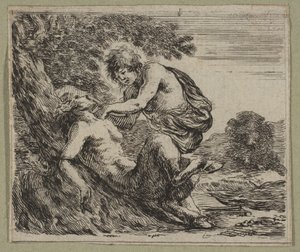 Apollon og Marsyas, 1644 av Stefano della Bella