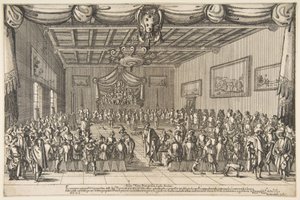 De hyggeliges bankett, 1627. av Stefano della Bella