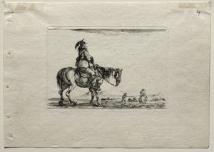 Caprices: Montert Cavalier. av Stefano della Bella