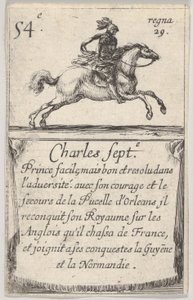 Charles Sept.-e Prince facile..., fra Game of the Kings of France Jeu des Rois de Fr..., 1644. av Stefano della Bella