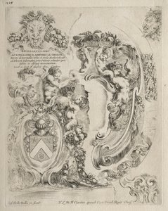 Samling av forskjellige caprices og nye design av kartusjer og ornamenter: nr. 2. av Stefano della Bella